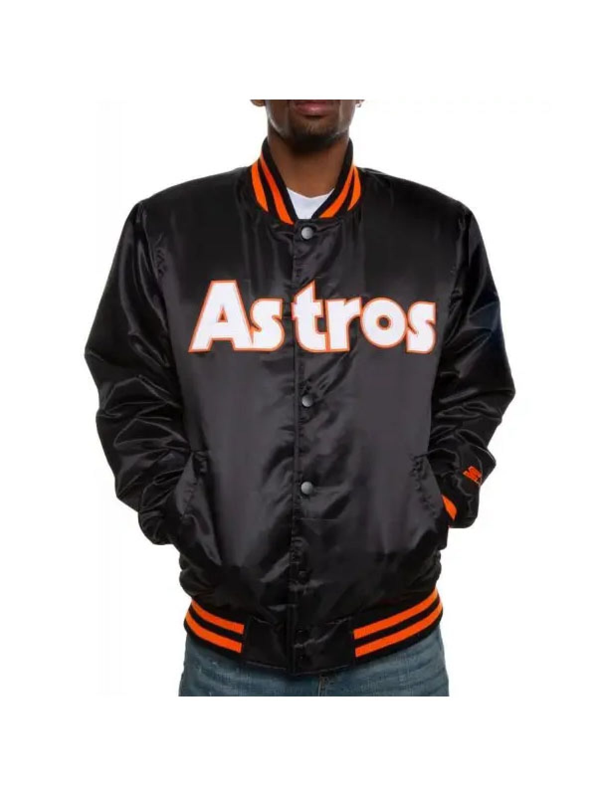 Astros Sequin Jacket - Houston Astros Sequin Blue Varsity Jacket