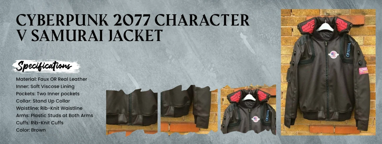 Cyberpunk 2077 Character V Samurai Jacket