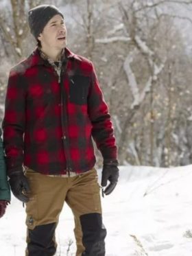 Christmas with the Campbells Justin Long Check Jacket