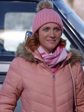 Christmas with the Campbells 2022 Brittany Snow Pink Jacket