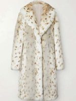 Yellowstone S04 Beth Dutton Snow Lynx Coat