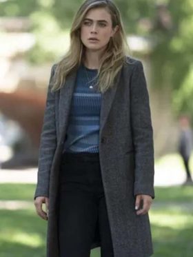 Manifest S04 Michaela Stone Grey Coat