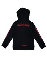 Chrome Hearts Kids Scroll Red Logo Hoodie