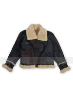 B3 Black Sheepskin Leather Jacket