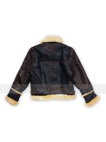 B3 Black Sheepskin Leather Jacket