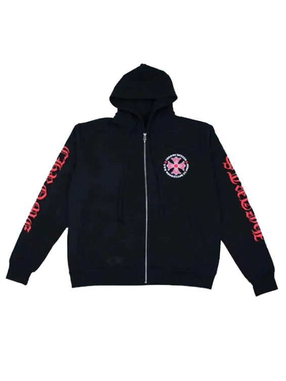 Chrome Hearts Made In Hollywood Plus Cross Black Hoodie