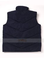 70s Mens Blue Puffer Vest