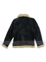 Men B3 Sheepskin Shearling Black Jacket