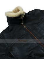 Men B3 Sheepskin Shearling Black Jacket