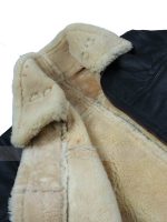 Men B3 Sheepskin Shearling Black Jacket