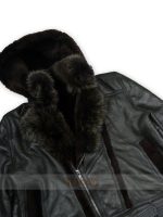 Women B3 Bomber Hooded Classic Shearling Jacket