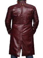 Guardians of Galaxy 2 Star Lord Chris Pratt Leather Coat