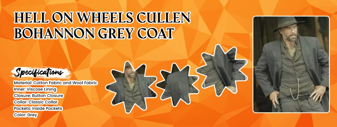 Hell on Wheels Cullen Bohannon Grey Coat