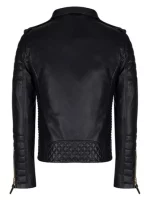 Men’s Black Leather Biker Jacket