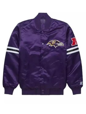 Baltimore Ravens Purple Bomber Jacket