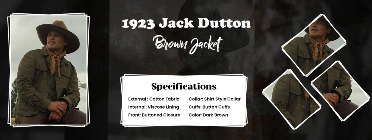 1923 Jack Dutton Brown Jacket