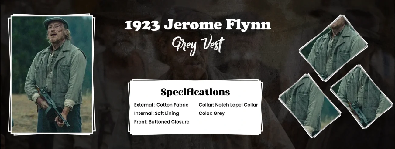 1923 Jerome Flynn Grey Vest