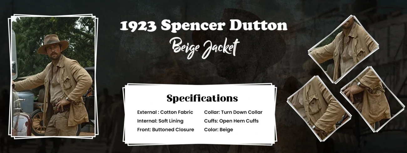 1923 Spencer Dutton Beige Jacket