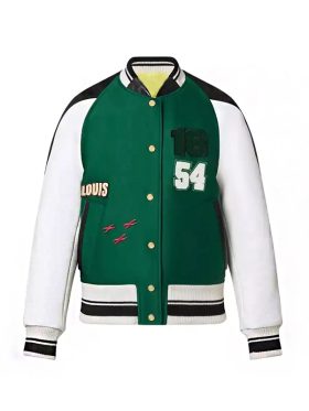 Louis Vuitton Green Varsity Jacket