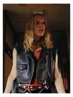 Poker Face Ruby Ruin Leather Vest