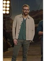 Welcome to Wrexham Ryan Reynolds Beige Cotton Jacket