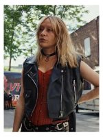 Poker Face Ruby Ruin Leather Vest