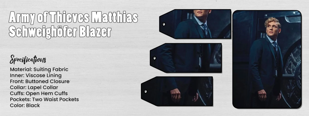 Army of Thieves Matthias Schweighöfer Blazer