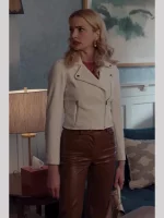 Georgia Miller Ginny & Georgia White Leather Jacket