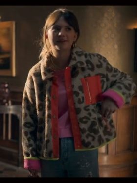 Locke & Key S02 Emilia Jones Leopard Print Jacket