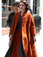 The Marvelous Mrs. Maisel Rachel Brosnahan Orange Coat