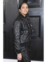 Grammys 2023 Helen Lasichanh Leather Jacket