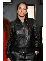 Grammys 2023 Helen Lasichanh Leather Jacket