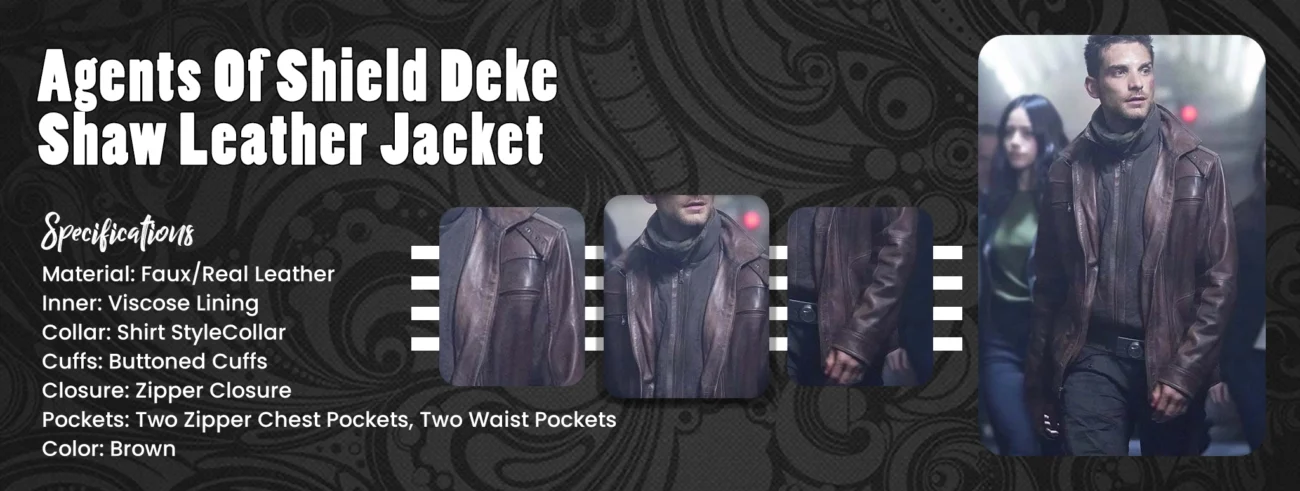 Agents Of Shield Deke Shaw Leather Jacket