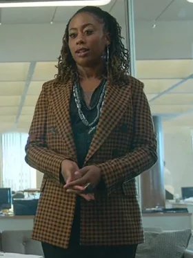 Good Trouble S04 Malika Williams Checked Blazer