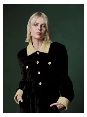 Chevalier 2023 Lucy Boynton Velvet Coat