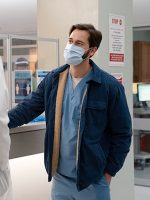 Ryan Eggold New Amsterdam Dr. Max Goodwin Blue Jacket