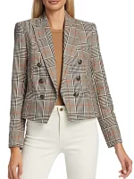 Not Dead Yet Nell Serrano Plaid Blazer