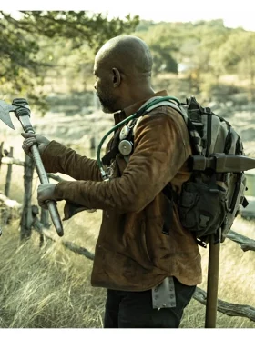 Fear the Walking Dead S08 Morgan Jones Brown Jacket