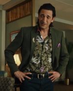 Adrien Brody Poker Face 2023 Green Blazer