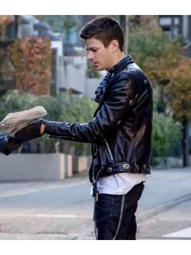 The Flash Elseworlds Grant Gustin Biker Leather Jacket