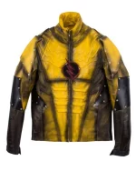 The Reverse Flash Yellow Leather Jacket