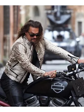 Fast X 2023 Jason Momoa Snakeskin Leather Jacket