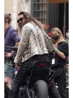 Fast X 2023 Jason Momoa Snakeskin Leather Jacket