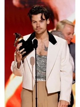 Grammys 2023 Harry Styles White Blazer