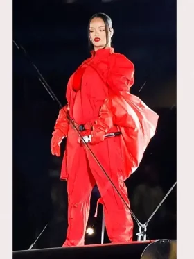 Super Bowl Halftime 2023 Rihanna Red Suit