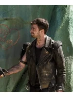 Miracle Workers S04 Daniel Radcliff Leather Jacket