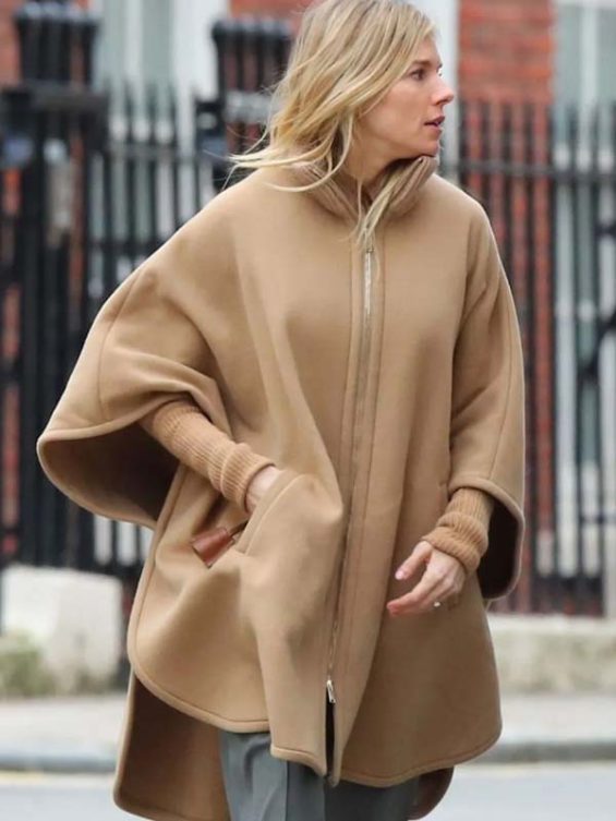 Anatomy of a Scandal Sienna Miller Wool Poncho