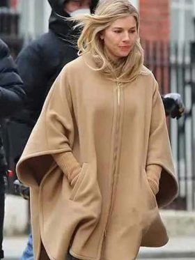 Anatomy of a Scandal Sienna Miller Wool Poncho