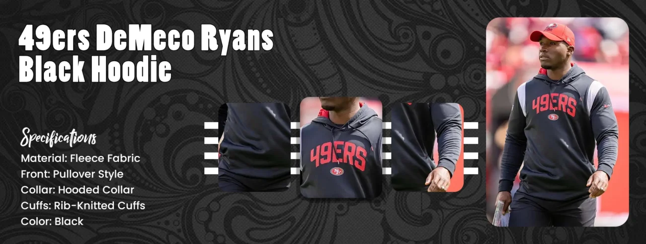 49ers DeMeco Ryans Black Hoodie