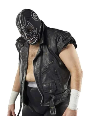 Evil Uno AEW Black Leather Vest